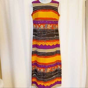 VTG Colorful Mod Maxi Dress